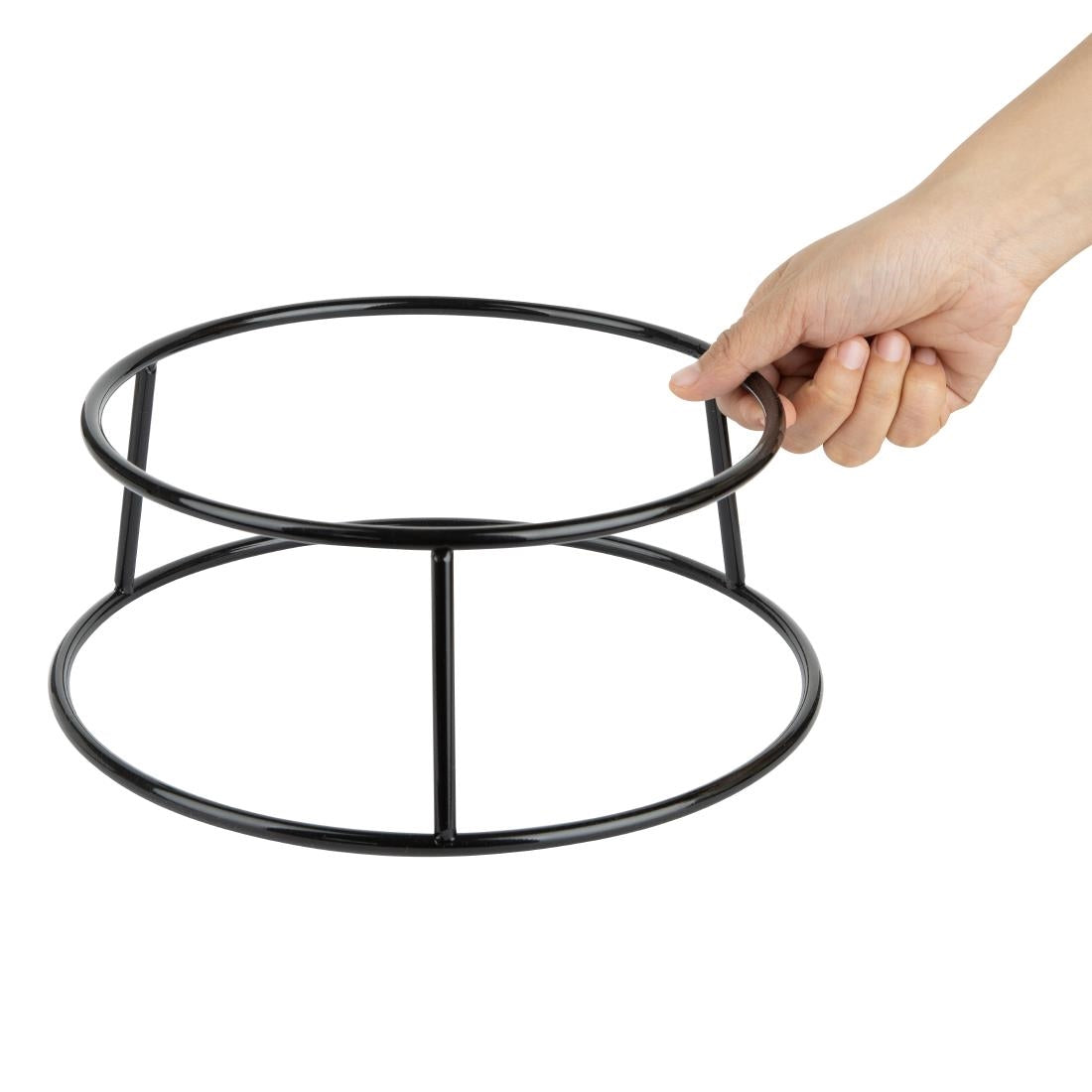 Olympia Non-Slip Multi-Round Riser Black Wire 230x260x100mm