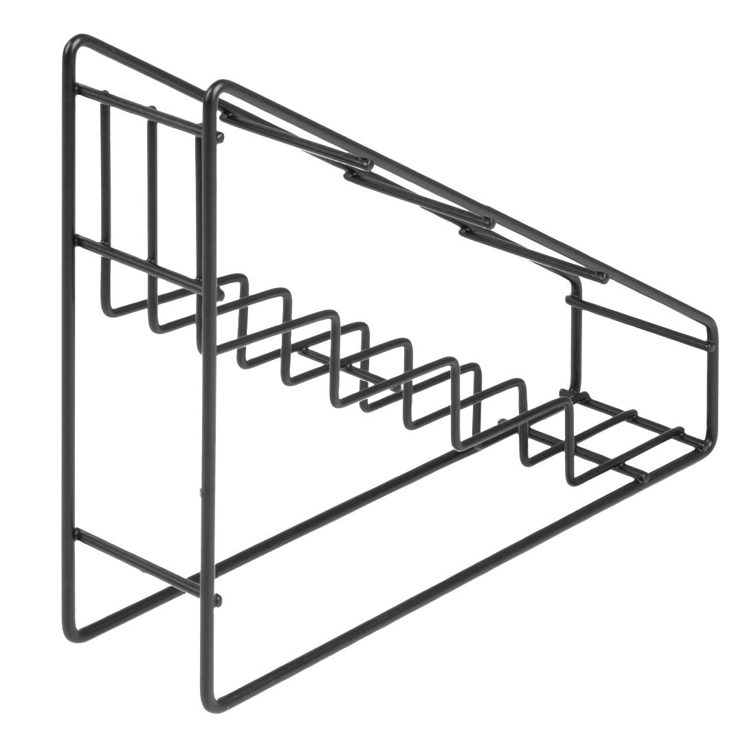Olympia Syrup Bottle Stand Black Wire 400x105x320mm