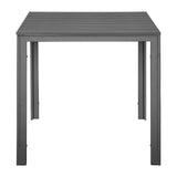Bolero Valletta Grey Slatted Outdoor Table 780mm