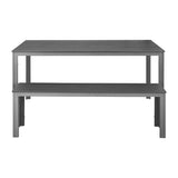 Bolero Valletta Grey Slatted Benches (2 Pack)