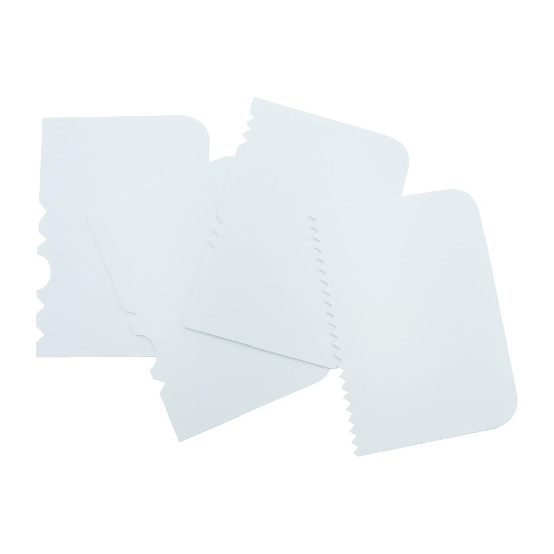 PME Side Scrapers Patterned Edge Plastic (4 Pack)