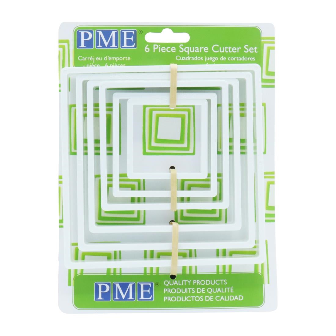 PME Classic Square Cutter (6 Pack)