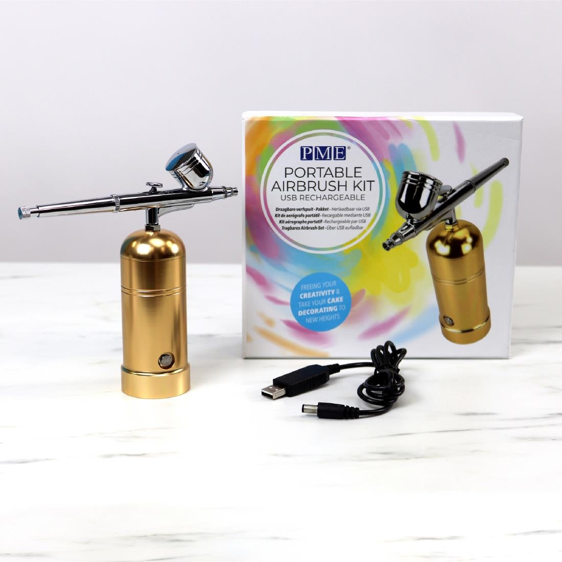 PME Portable USB Rechargeable Airbrush Kit
