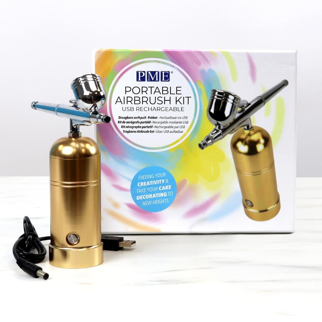 PME Portable USB Rechargeable Airbrush Kit