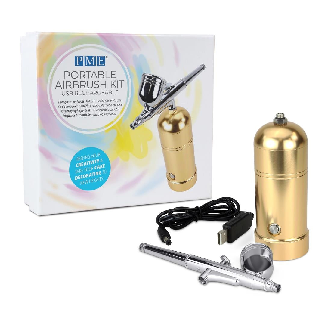 PME Portable USB Rechargeable Airbrush Kit