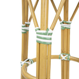 Bolero Parisian Style PE Rattan Bar Stools Light Green (2 Pack)