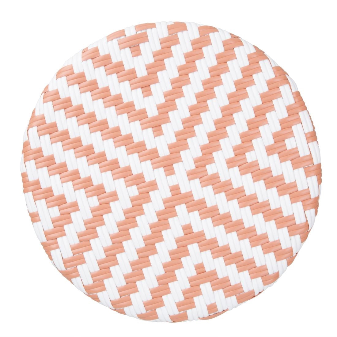 Bolero Parisian Style PE Rattan Bar Stools Coral (2 Pack)