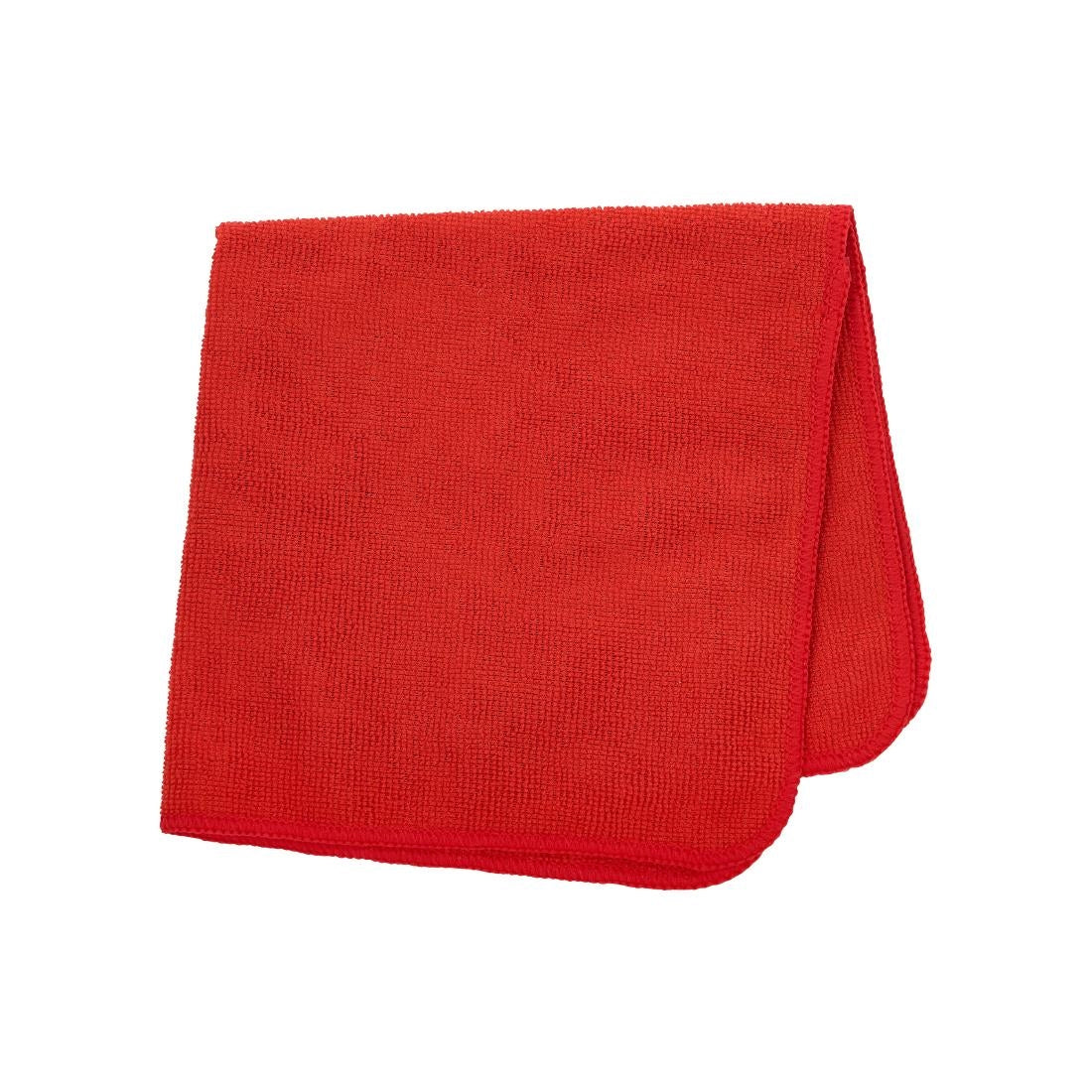 Rubbermaid HYGEN r-40 Recycled Microfibre Cloths 400x400mm Red (24 Pack)