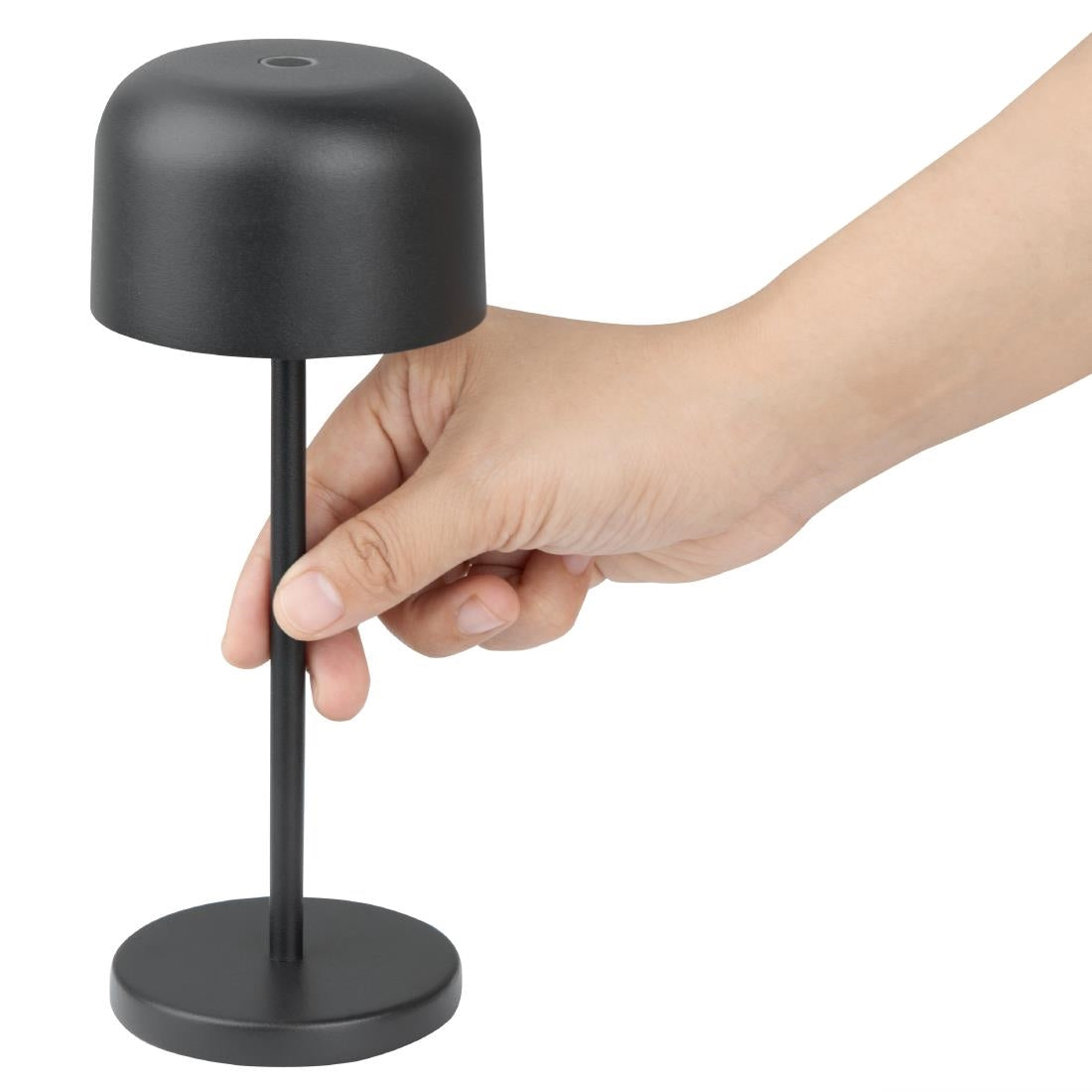 Olympia Siena Table Lamp Round Dome Black 200mm