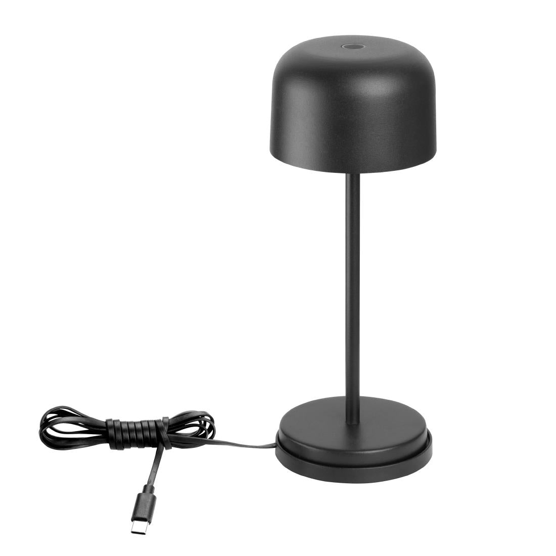 Olympia Siena Table Lamp Round Dome Black 200mm
