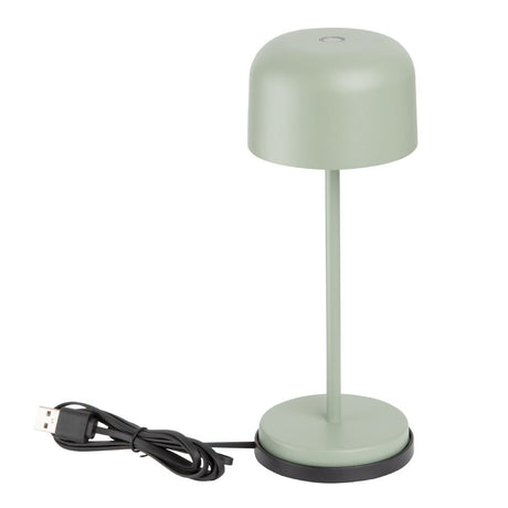 Olympia Siena Table Lamp Round Dome Sage 200mm