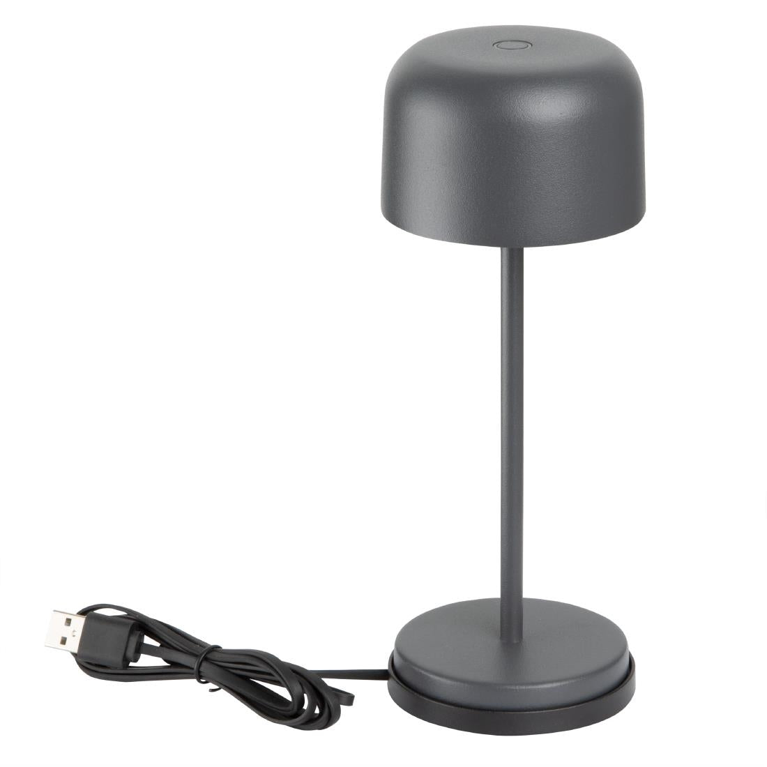 Olympia Siena Table Lamp Round Dome Grey 200mm