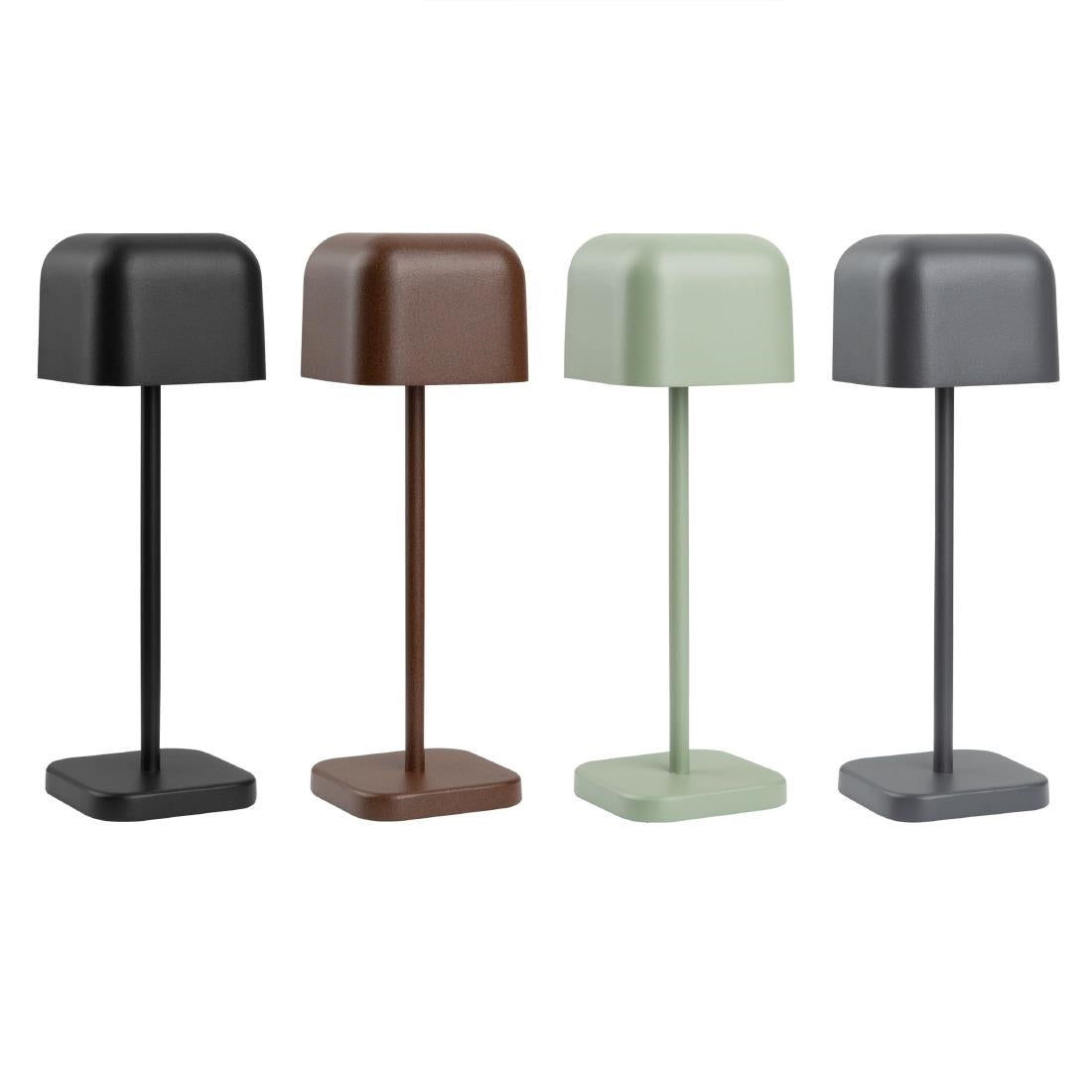 Olympia Lucca Table Lamp Squared Dome Sage 200mm