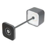 Olympia Lucca Table Lamp Squared Dome Grey 200mm