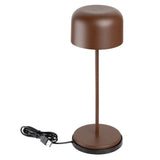 Olympia Siena Table Lamp Round Dome Chestnut 300mm