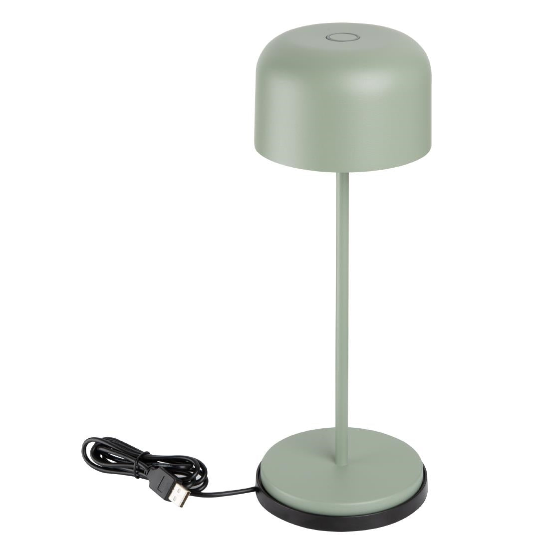 Olympia Siena Table Lamp Round Dome Sage 300mm