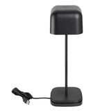 Olympia Lucca Table Lamp Squared Dome Black 300mm