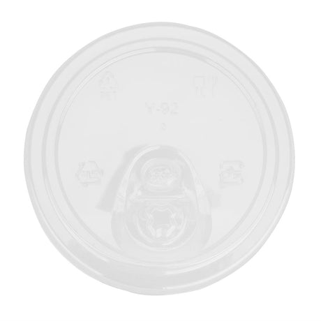 Fiesta Recyclable rPET Strawless Lids for 12/16/20oz Cups (400 Pack)