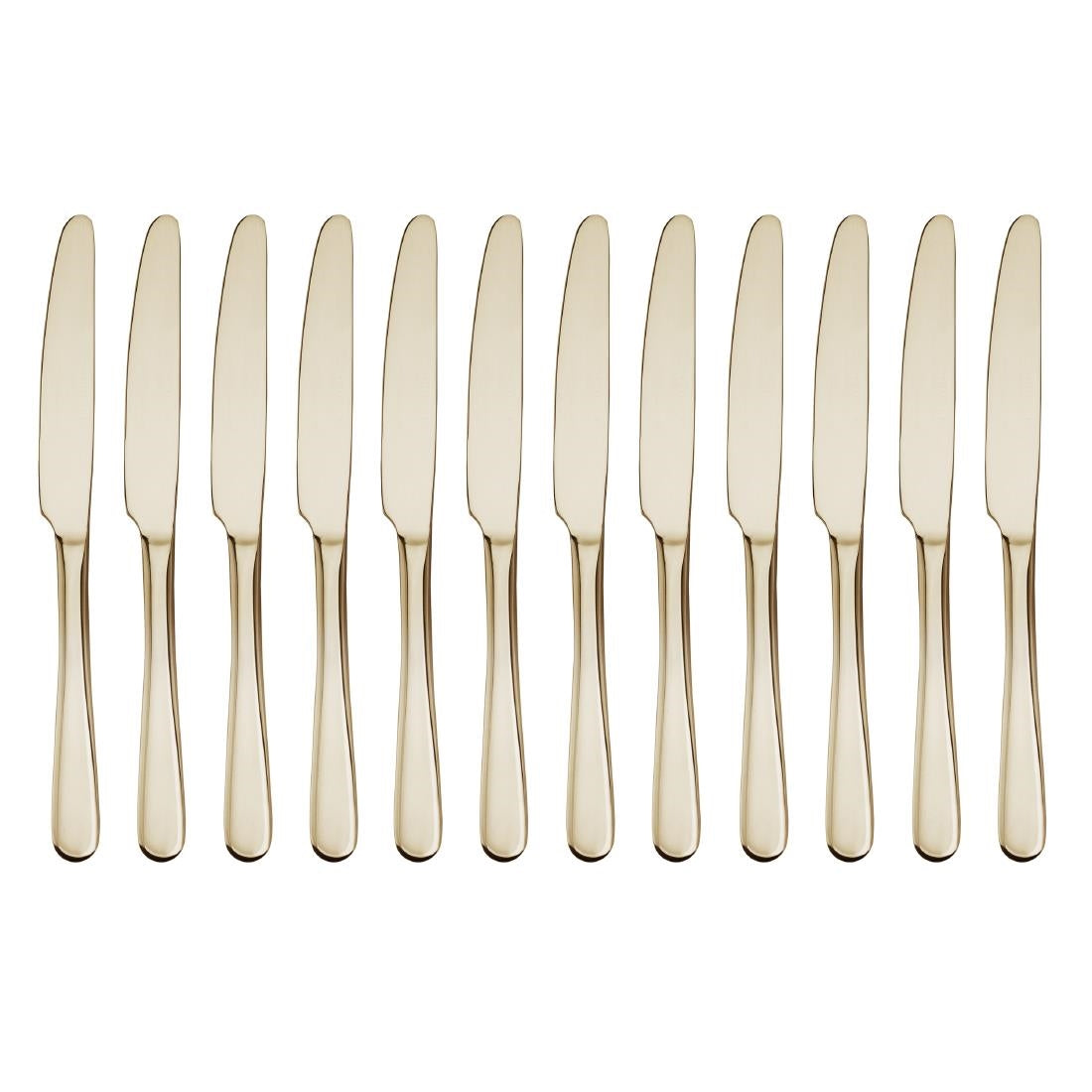 Olympia Buckingham Table Knives Champagne Gold (12 Pack)