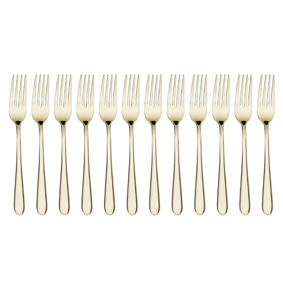 Olympia Buckingham Table Forks Champagne Gold (12 Pack)