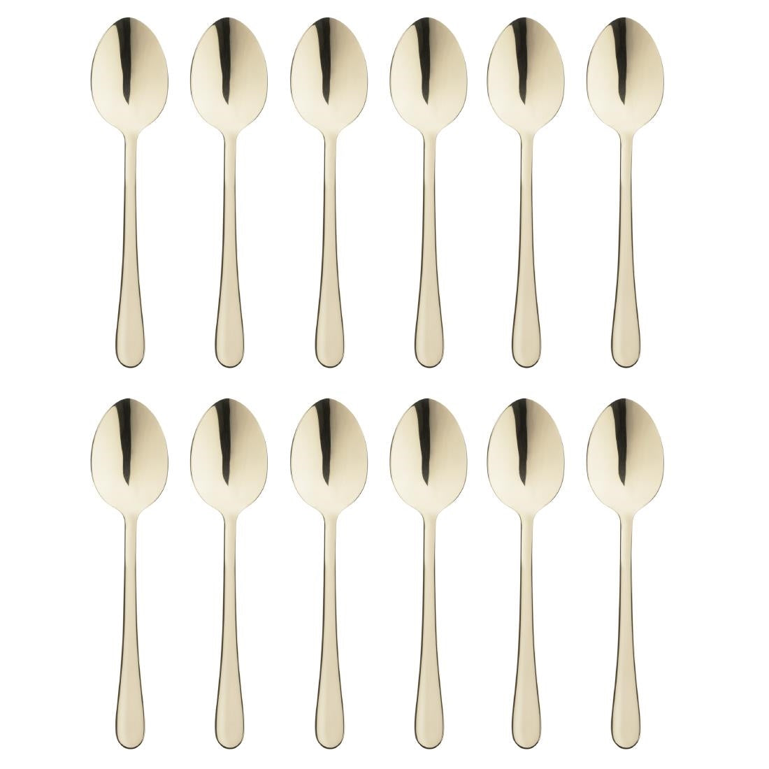 Olympia Buckingham Dessert Spoons Champagne Gold (12 Pack)