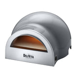 Delivita Dual Fuel Gas Pizza Oven Hale Grey
