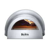 Delivita Dual Fuel Gas Pizza Oven Hale Grey