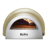 Delivita Dual Fuel Gas Pizza Oven Olive Green