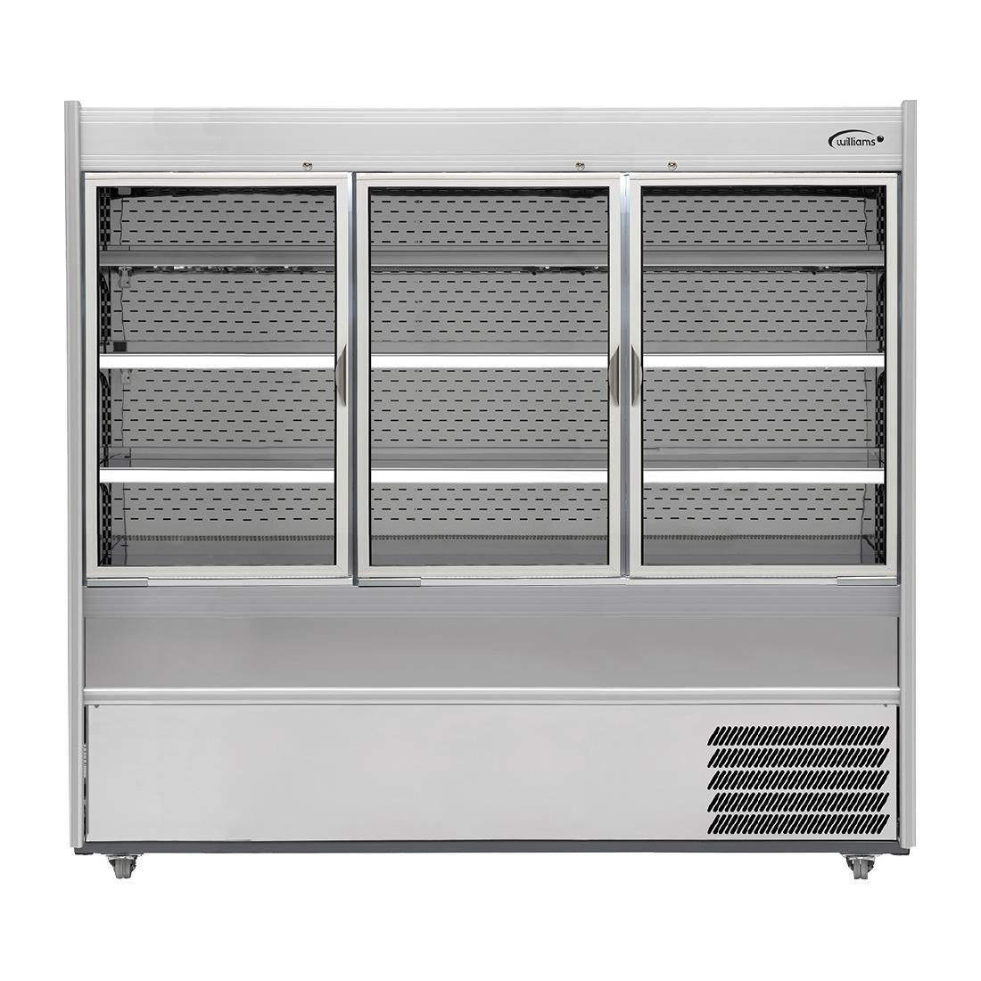 Williams Slimline Gem Multideck Fridge White with Hinged Front Door R180-WCD-HFD