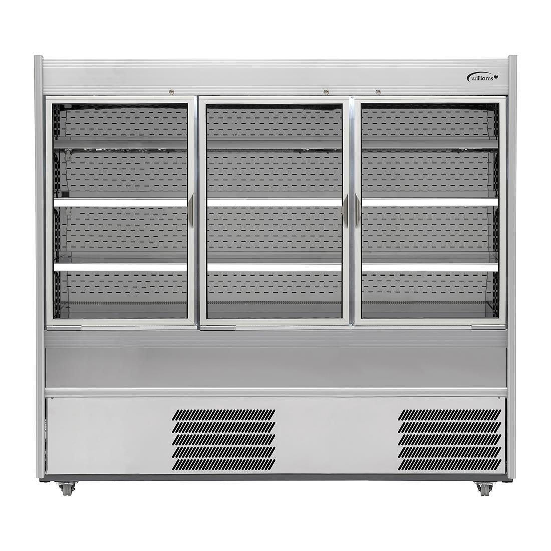 Williams Slimline Gem Multideck Fridge White with Hinged Front Door R180-WCD-HFD