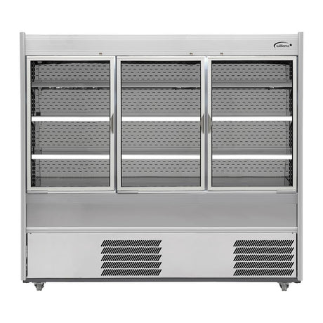Williams Slimline Gem Multideck Fridge Stainless with Hinged Front Door R180-SCD-HFD