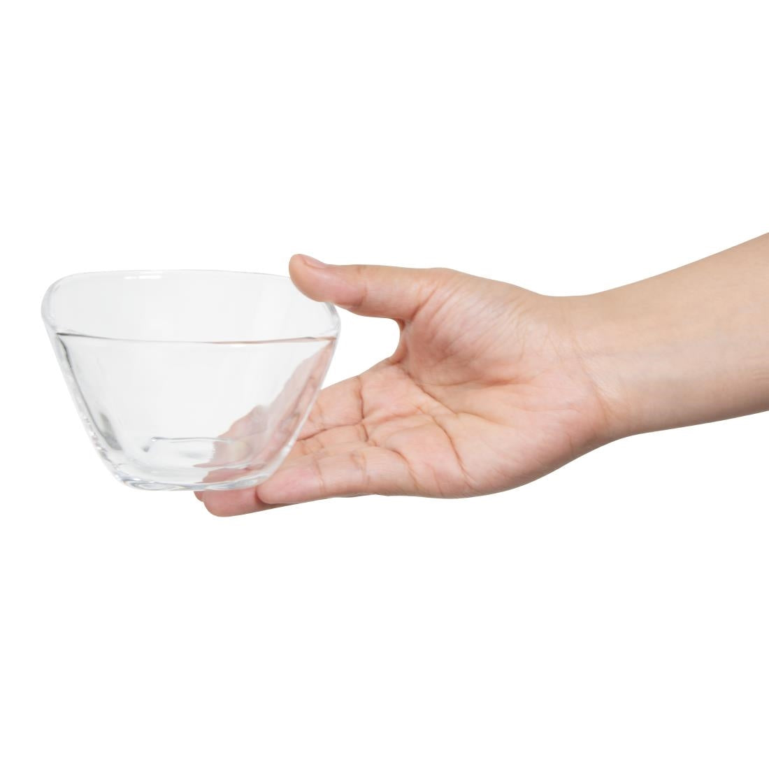 Olympia Square Glasses Tall Snack Bowls (6 Pack)