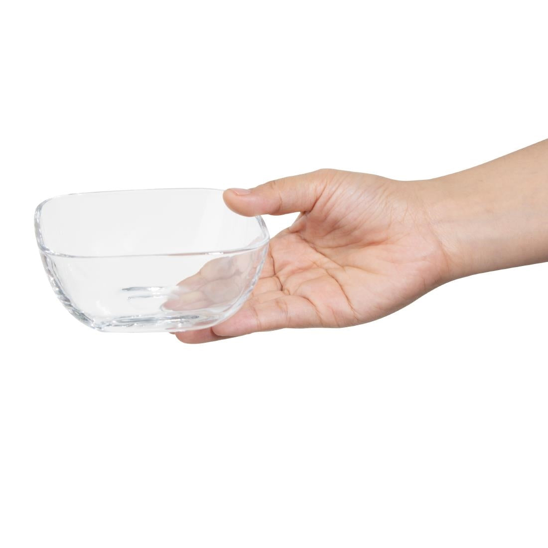 Olympia Square Glasses Low Snack Bowls (6 Pack)
