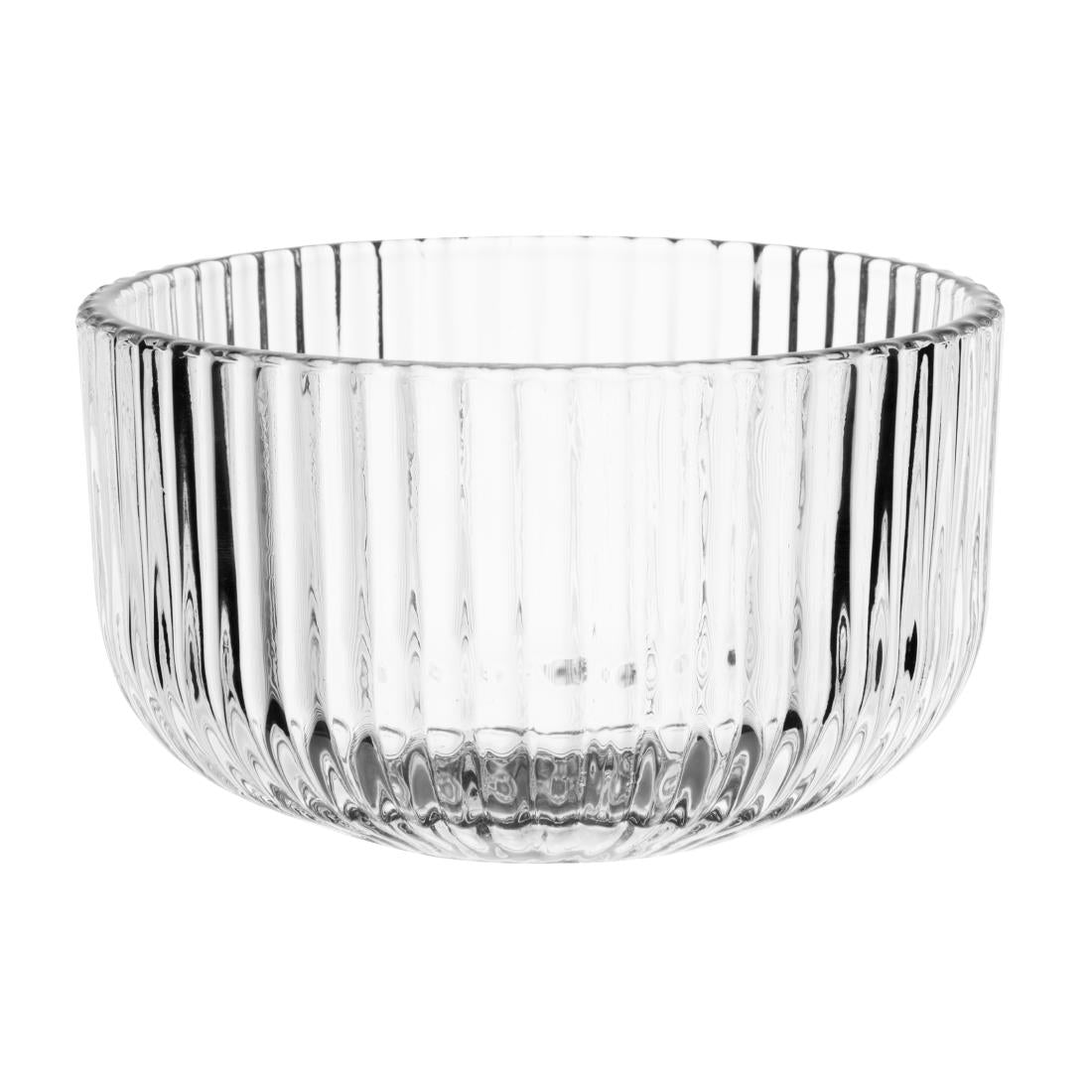 Olympia Round Ridged Glasses Snack Bowls (6 Pack)