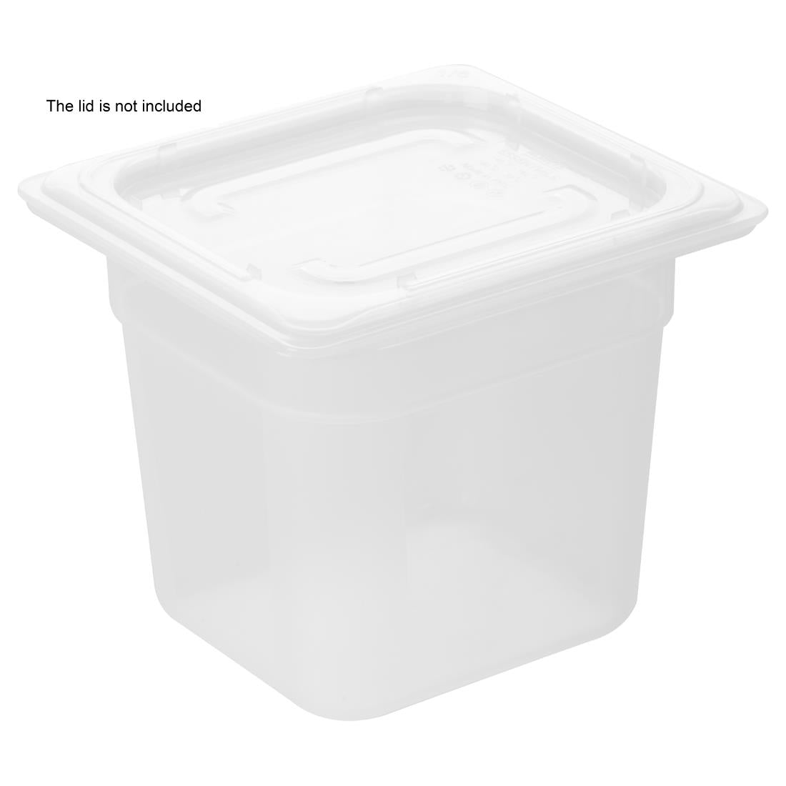 Nisbets Essentials Polypropylene 1/6 Gastronorm Container 150mm