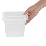 Nisbets Essentials Polypropylene 1/6 Gastronorm Container 150mm