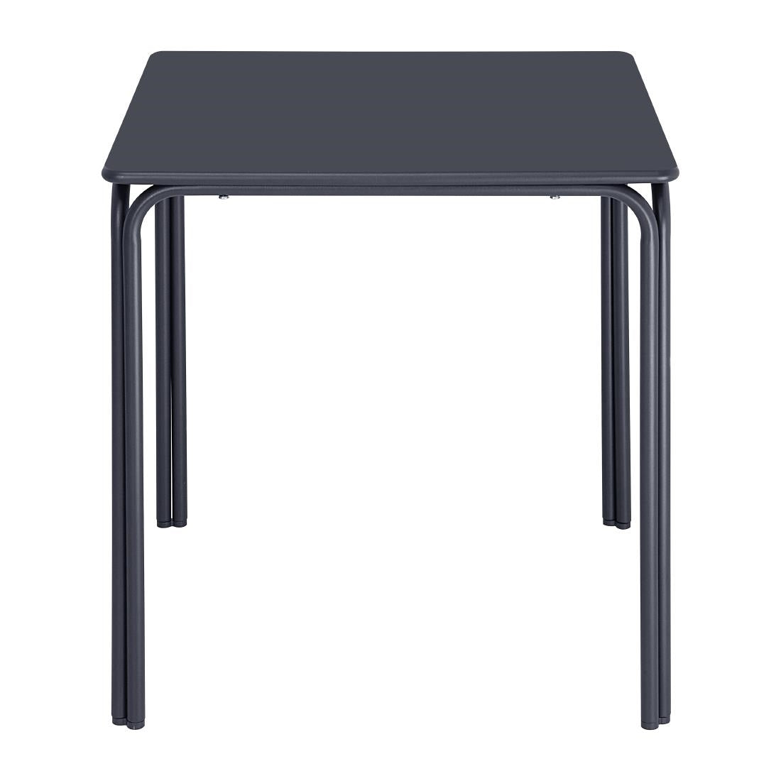 Bolero Adeline Steel Square Table 700mm Slate Blue