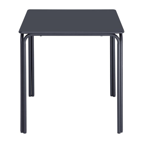 Bolero Adeline Steel Square Table 700mm Slate Blue