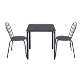 Bolero Adeline Steel Square Table 700mm Slate Blue