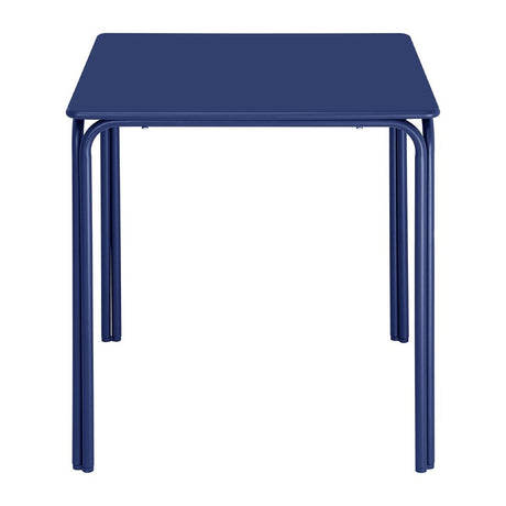 Bolero Adeline Steel Square Table 700mm Dark Navy