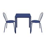 Bolero Adeline Steel Square Table 700mm Dark Navy