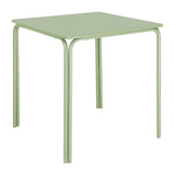 Bolero Adeline Steel Square Table 700mm Light Green