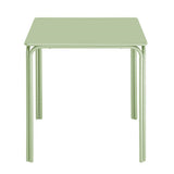 Bolero Adeline Steel Square Table 700mm Light Green
