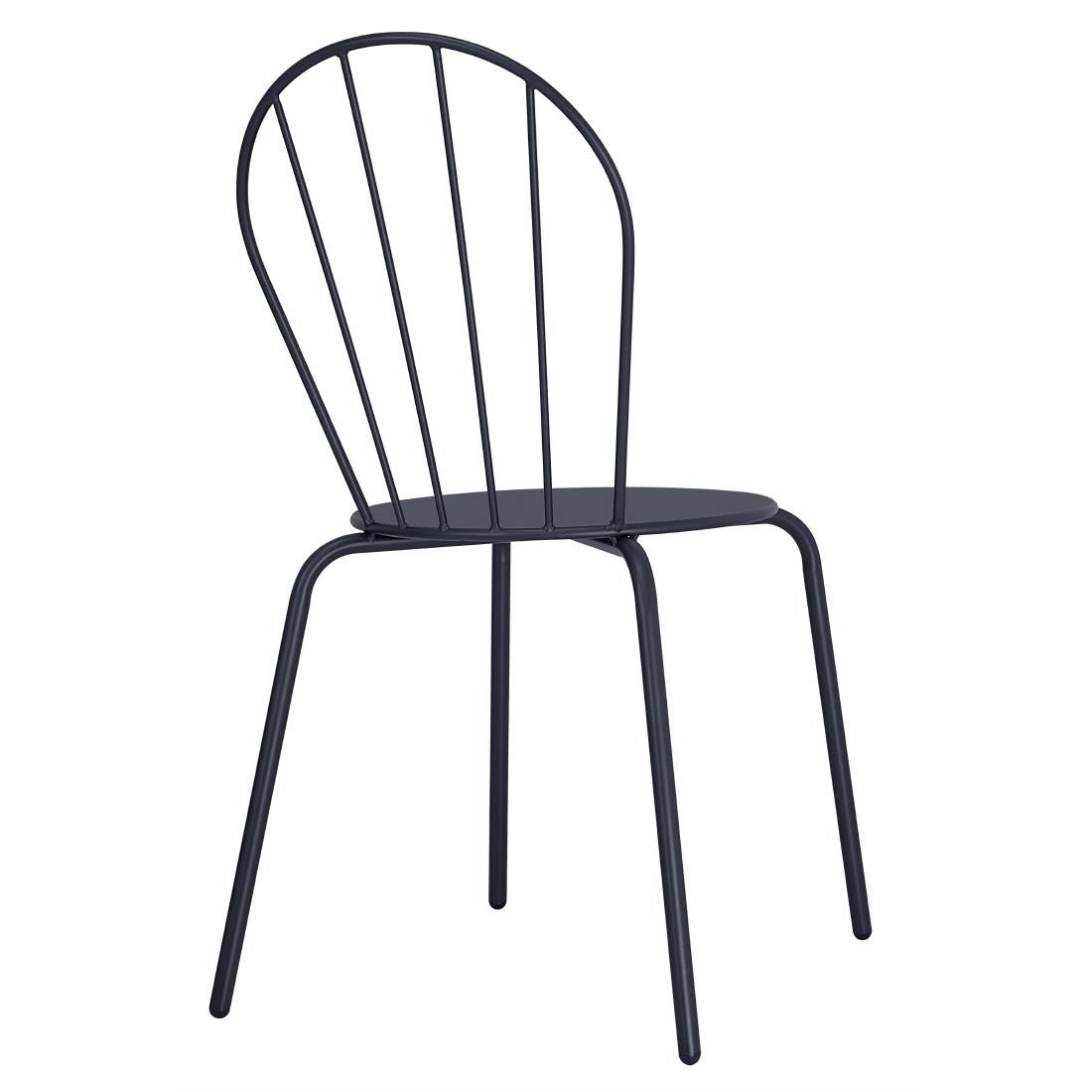 Bolero Adeline Side Chairs Slate Blue (4 Pack)