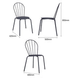 Bolero Adeline Side Chairs Slate Blue (4 Pack)