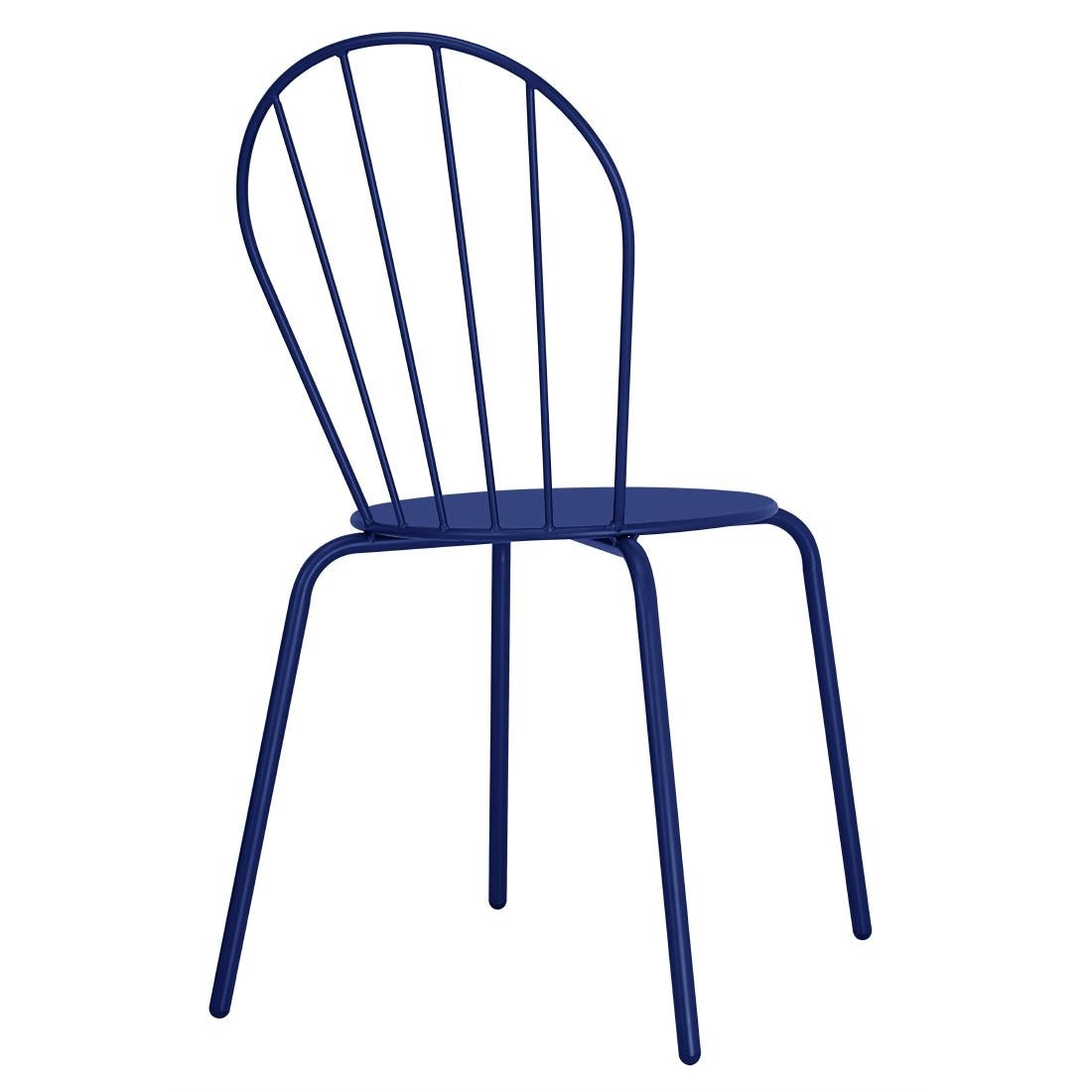 Bolero Adeline Side Chair Dark Navy (4 Pack)