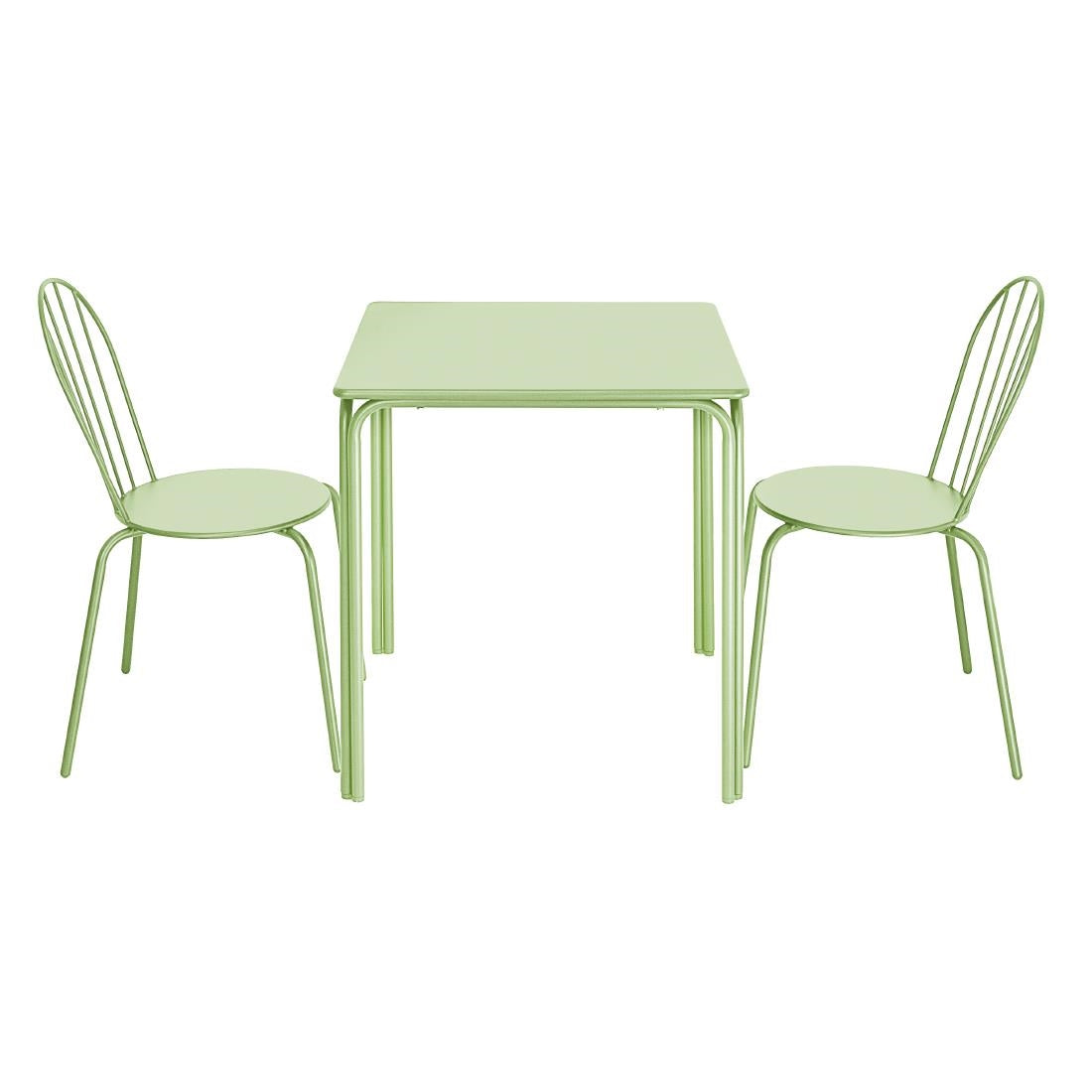 Bolero Adeline Side Chair Light Green (4 Pack)