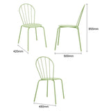Bolero Adeline Side Chair Light Green (4 Pack)