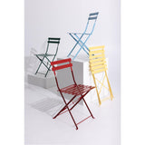 Bolero Perth Red Pavement Style Steel Folding Chairs (2 Pack)