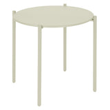 Bolero Perth Round Low Coffee Table Light Grey 450mm
